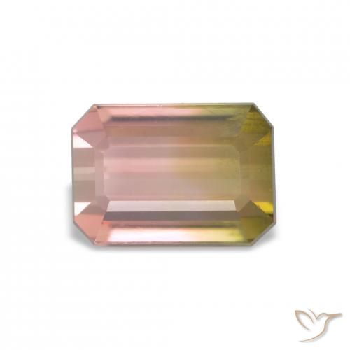 2.04ct Pastèque Tourmaline, Taille émeraude, VVS