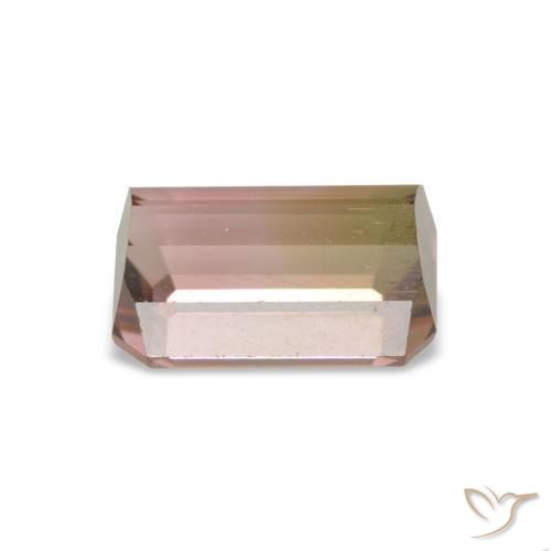 Tourmaline Pastèque naturelle Taille émeraude, 2.04 ct, VVS