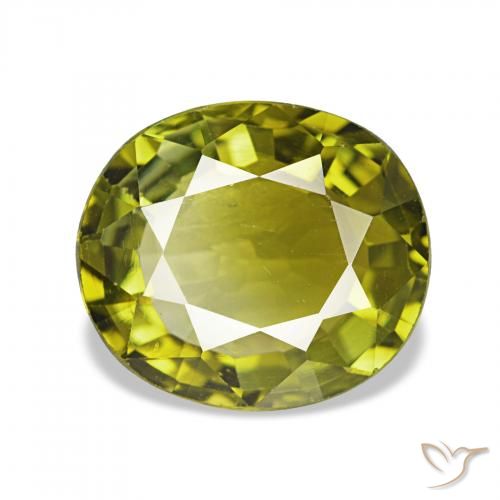 1.92ct Vert chaud Tourmaline, ovale, VVS-VS
