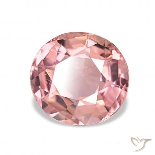 Tourmaline Rose clair naturelle ovale, 1.36 ct, VVS-VS