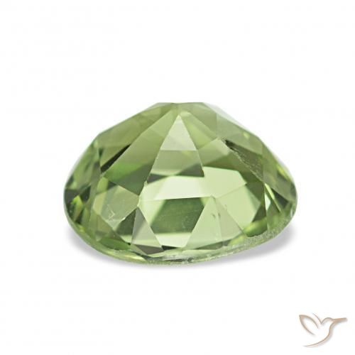 Tourmaline Vert chaud naturelle ovale, 1.31 ct, VVS-VS
