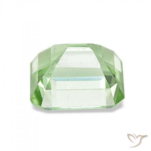 Tourmaline Vert très clair naturelle Octogone / coupe Émeraude, 2.08 ct, VVS-VS