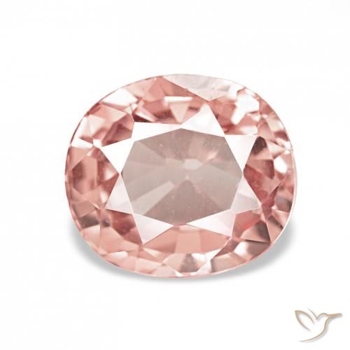 1.37ct Orange rose Tourmaline Pierres précieuses, ovale, VVS-VS