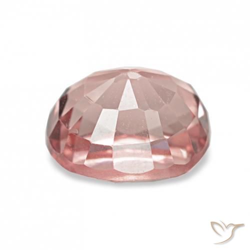 Tourmaline Orange rose naturelle ovale, 1.37 ct, VVS-VS