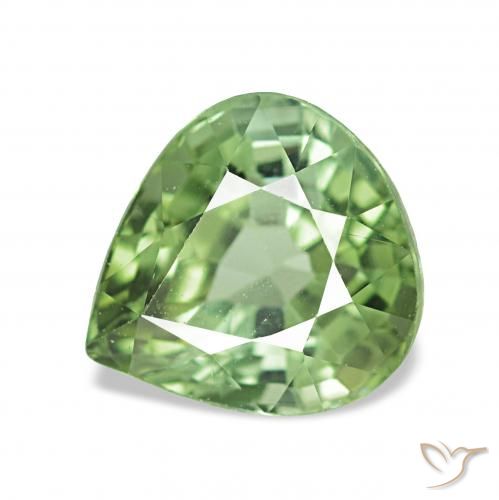 1.82ct Vert chaud Tourmaline Pierres précieuses, En forme de poire, VVS-VS
