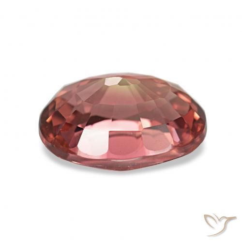 Tourmaline Multicolore naturelle Coupe ovale, 1.60 ct, VVS