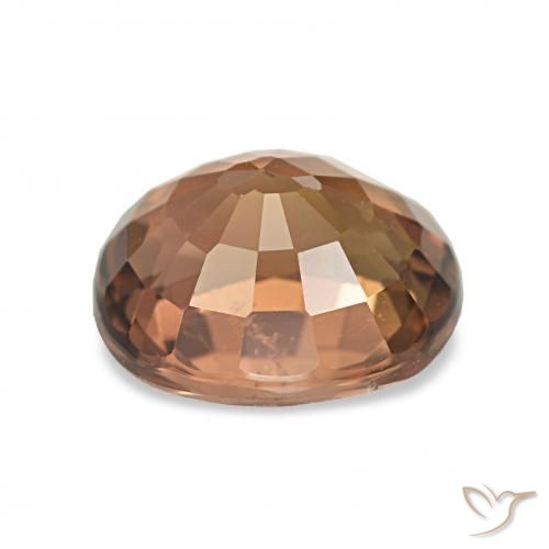 Tourmaline Orange moyen naturelle Coupe ovale, 1.62 ct, VS