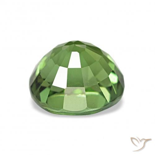 Tourmaline Vert foncé naturelle ovale, 1.50 ct, VVS-VS