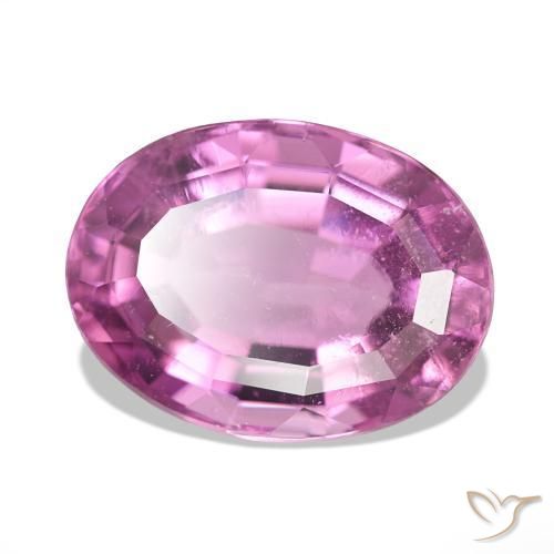 Tourmaline Rose intense naturelle ovale, 5.77 ct, VS