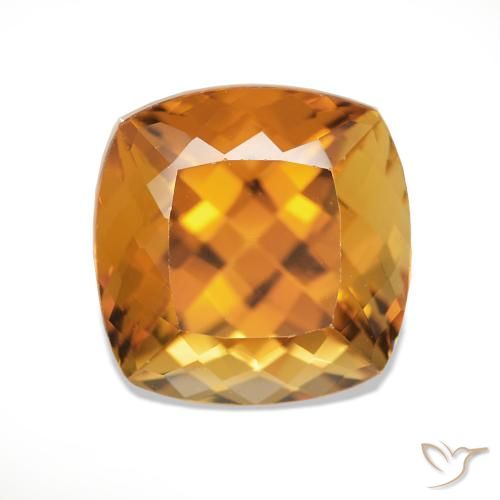 2.46ct Orange moyen Tourmaline, Coussin, VVS-VS