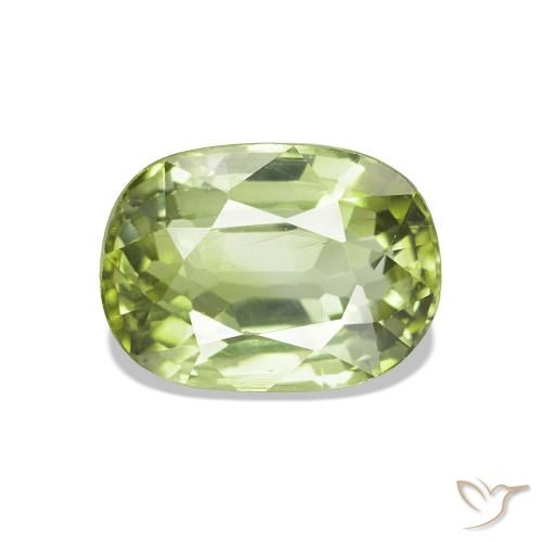 1.46ct Vert clair Tourmaline, Coussin, VVS-VS