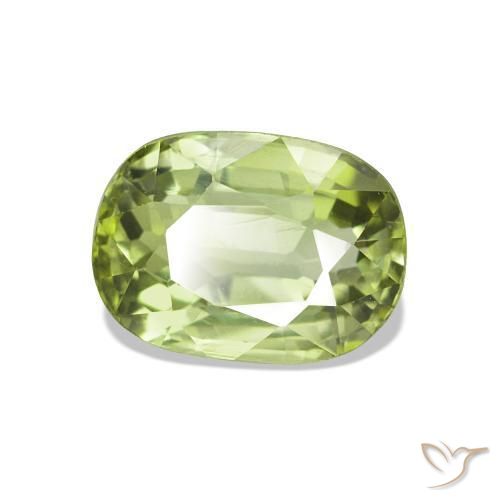 Tourmaline Vert clair naturelle Coussin, 1.46 ct, VVS-VS