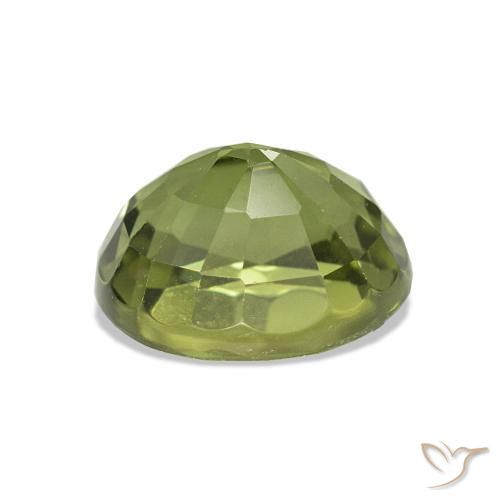 Tourmaline Vert moyen naturelle ovale, 1.56 ct, VVS-VS
