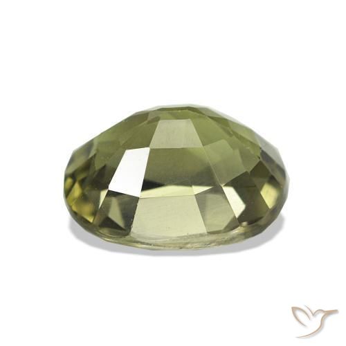 Tourmaline Vert chaud naturelle Coupe coussin, 1.59 ct, VS