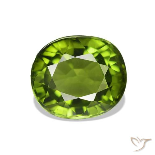 Tourmaline Vert algues marines naturelle ovale, 1.82 ct, VVS-VS