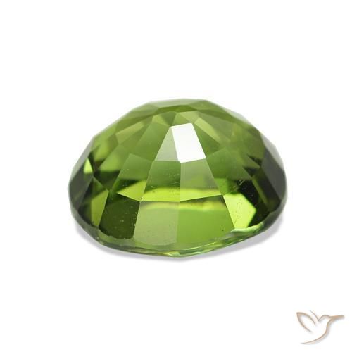 Tourmaline Vert algues marines naturelle ovale, 1.82 ct, VVS-VS
