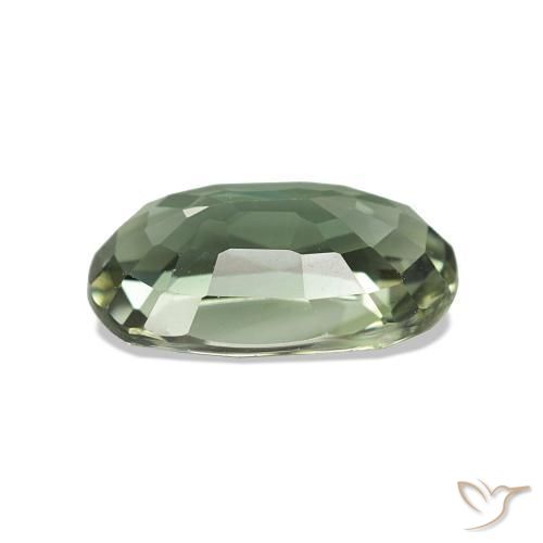 Tourmaline Vert moyen naturelle ovale, 1.73 ct, VVS-VS