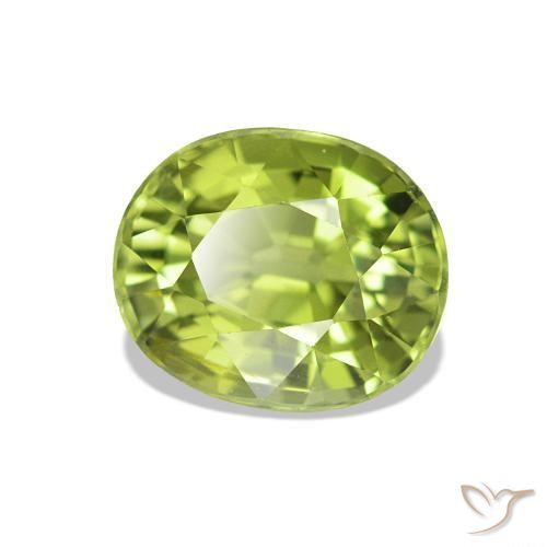 Tourmaline Vert éclatant naturelle ovale, 1.41 ct, VVS-VS
