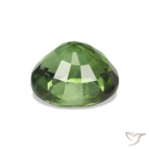 Tourmaline Vert foncé naturelle ovale, 1.56 ct, VVS-VS