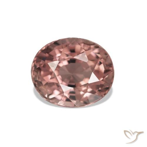 1.60ct Rose moyen Tourmaline, ovale, VVS