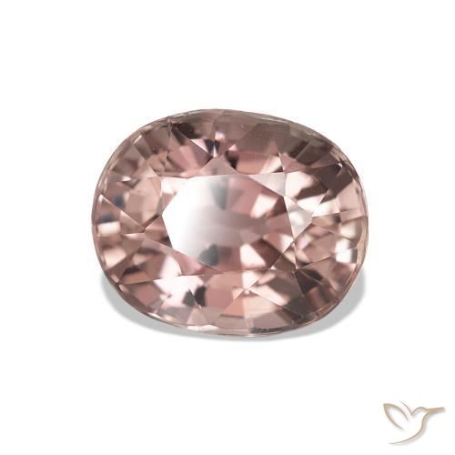Tourmaline Ton rose rosé naturelle ovale, 1.83 ct, VVS-VS