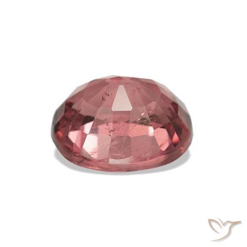 Tourmaline Rouge écarlate léger naturelle ovale, 1.51 ct, VS-SI