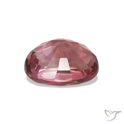 Tourmaline Rose vif et profond naturelle ovale, 1.40 ct, VVS