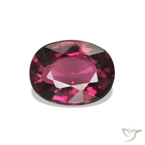 Tourmaline Medium Dark-Purple naturelle ovale, 1.45 ct, VS