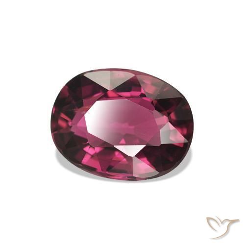 Tourmaline Medium Dark-Purple naturelle ovale, 1.45 ct, VS