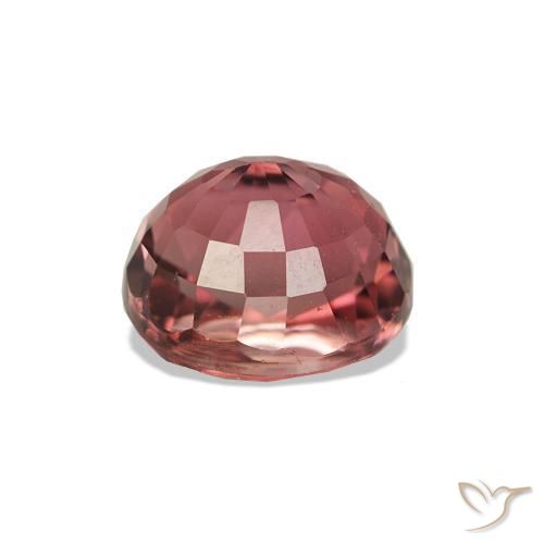 Tourmaline Rouge violacé naturelle ovale, 1.71 ct, VVS