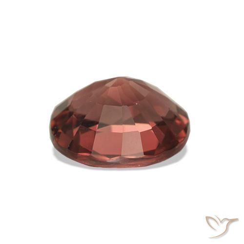 Tourmaline Rouge foncé naturelle ovale, 1.40 ct, VVS-VS