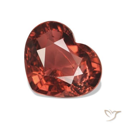 Tourmaline Rouge moyen naturelle Cœur, 2.37 ct, VS-SI