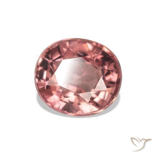 Tourmaline Rose moyen naturelle Coupe ovale, 1.37 ct, VS