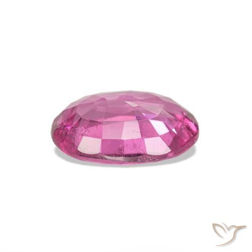 Tourmaline Violet Rosâtre naturelle Coupe ovale, 1.05 ct, VS
