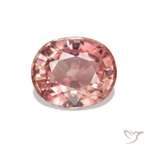 Tourmaline Rose moyen naturelle ovale, 1.59 ct, VS