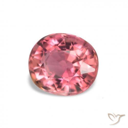 Tourmaline Rose bubblegum naturelle ovale, 1.36 ct, VVS