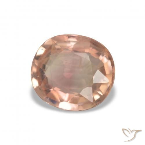 Tourmaline Rouge coccinelle naturelle ovale, 1.48 ct, VVS