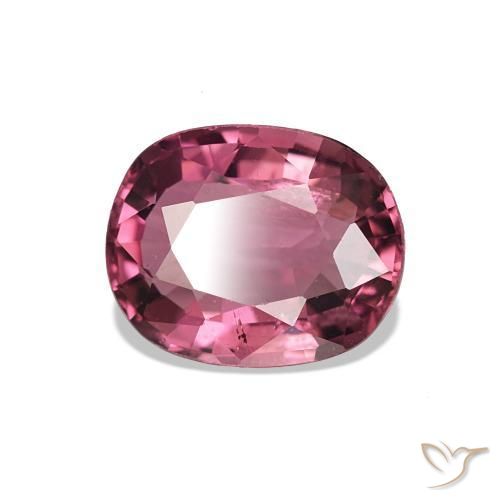 Tourmaline Rouge moyen naturelle Coupe coussin, 1.60 ct, VS