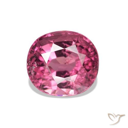 Tourmaline Rose vif naturelle Coupe ovale, 1.42 ct, VS-SI