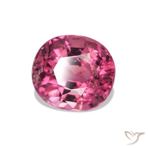 Tourmaline Rose vif naturelle Coupe ovale, 1.42 ct, VS-SI