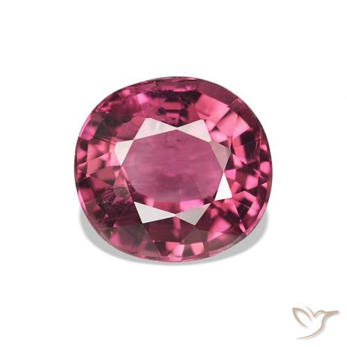 Tourmaline Rouge moyen naturelle ovale, 1.52 ct, VS