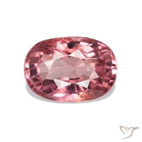 Tourmaline Orange rose naturelle Coupe coussin, 1.74 ct, VVS-VS
