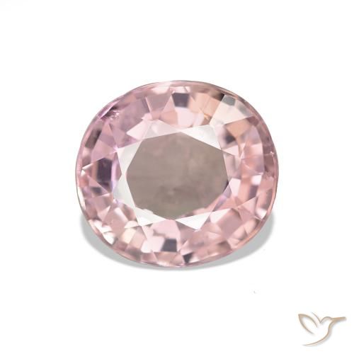 Tourmaline Flamant rose naturelle Coupe ovale, 1.44 ct, VS