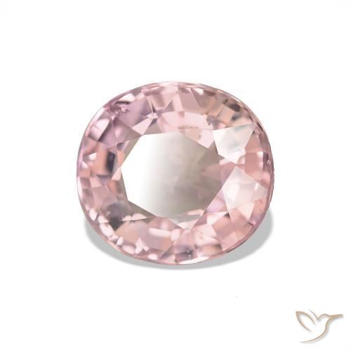 Tourmaline Flamant rose naturelle Coupe ovale, 1.44 ct, VS