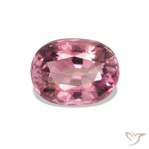 Tourmaline Rose intense naturelle Coupe ovale, 1.80 ct, VS