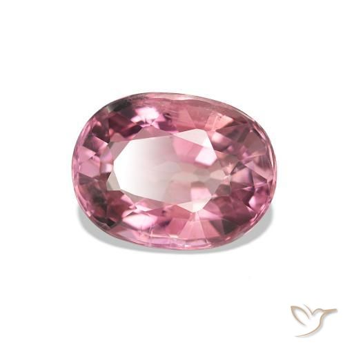 Tourmaline Rose intense naturelle Coupe ovale, 1.80 ct, VS