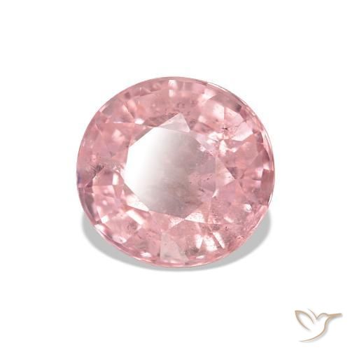 Tourmaline Rose bubblegum léger naturelle ovale, 1.68 ct, VS-SI