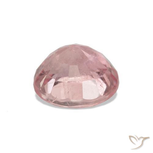 Tourmaline Rose bubblegum léger naturelle ovale, 1.68 ct, VS-SI