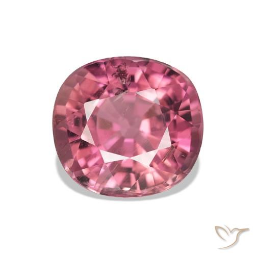 1.79ct Ton rose chaud Tourmaline, Coussin, VS