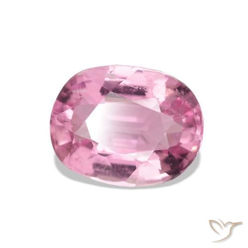 Tourmaline Rose bubblegum naturelle Coupe coussin, 1.37 ct, VS-SI